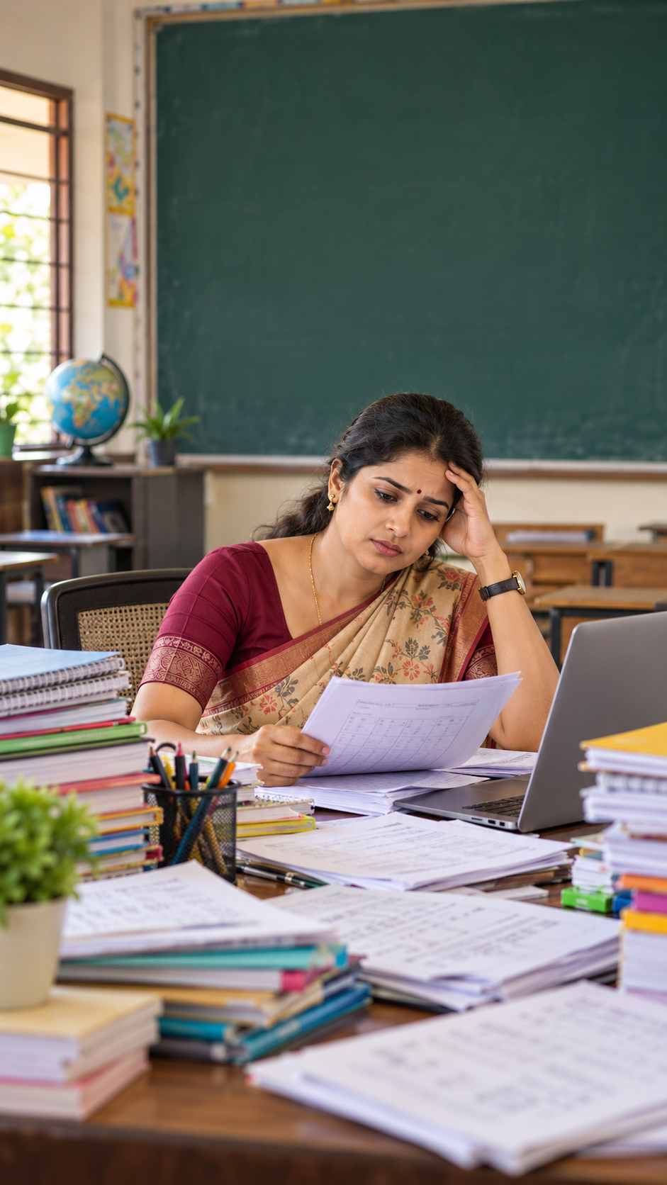 Stressed Teacher